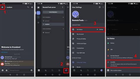 how to show Discord as offline